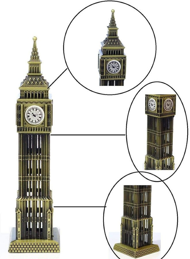 Lilone Home Decor Metal Showpiece Combo Big Ben (18 CM), London Eye (9 CM) (Model: BB_LE) - Image 3